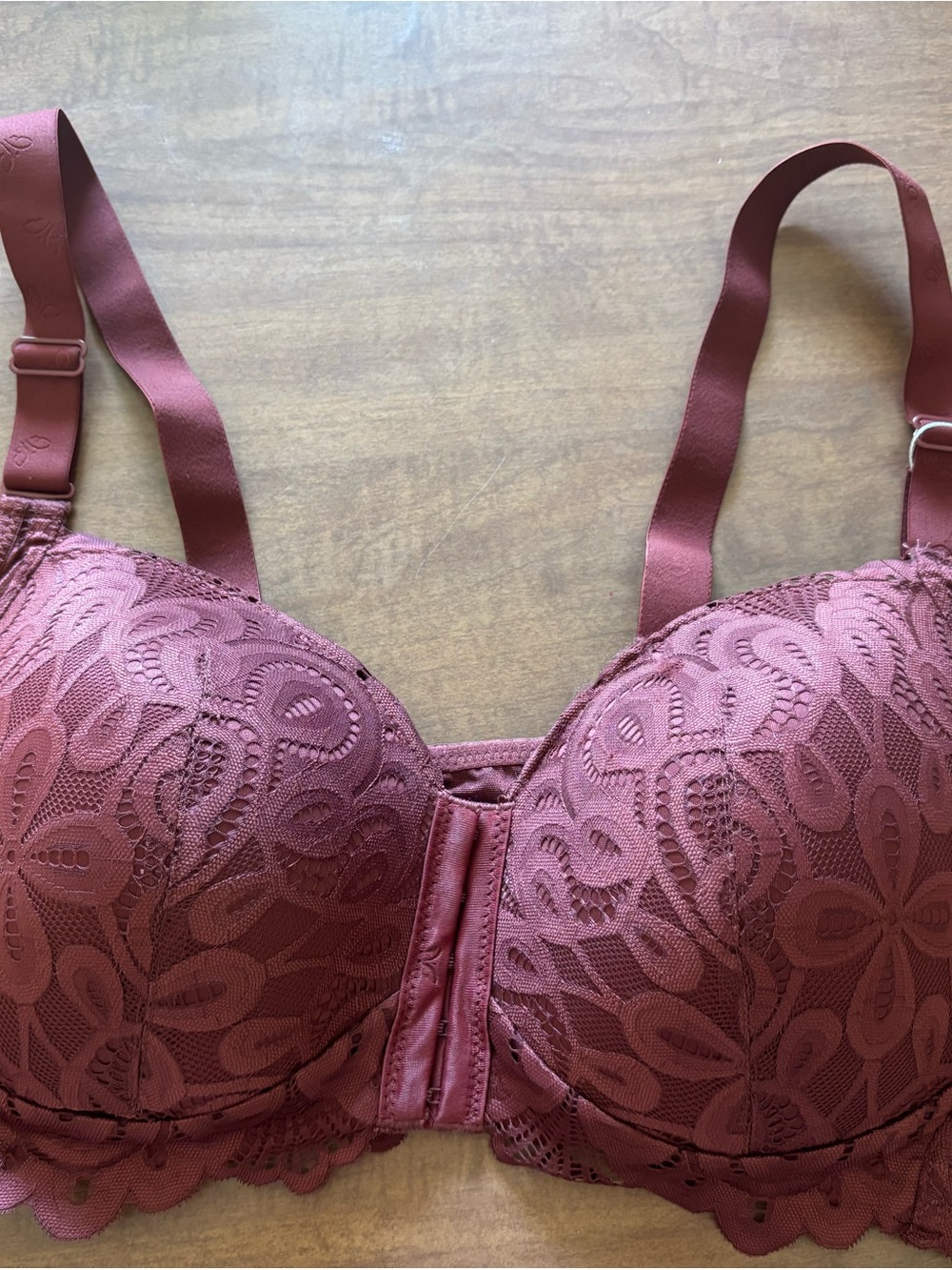 Women's Lace Underwire Bra - Dusty Rose